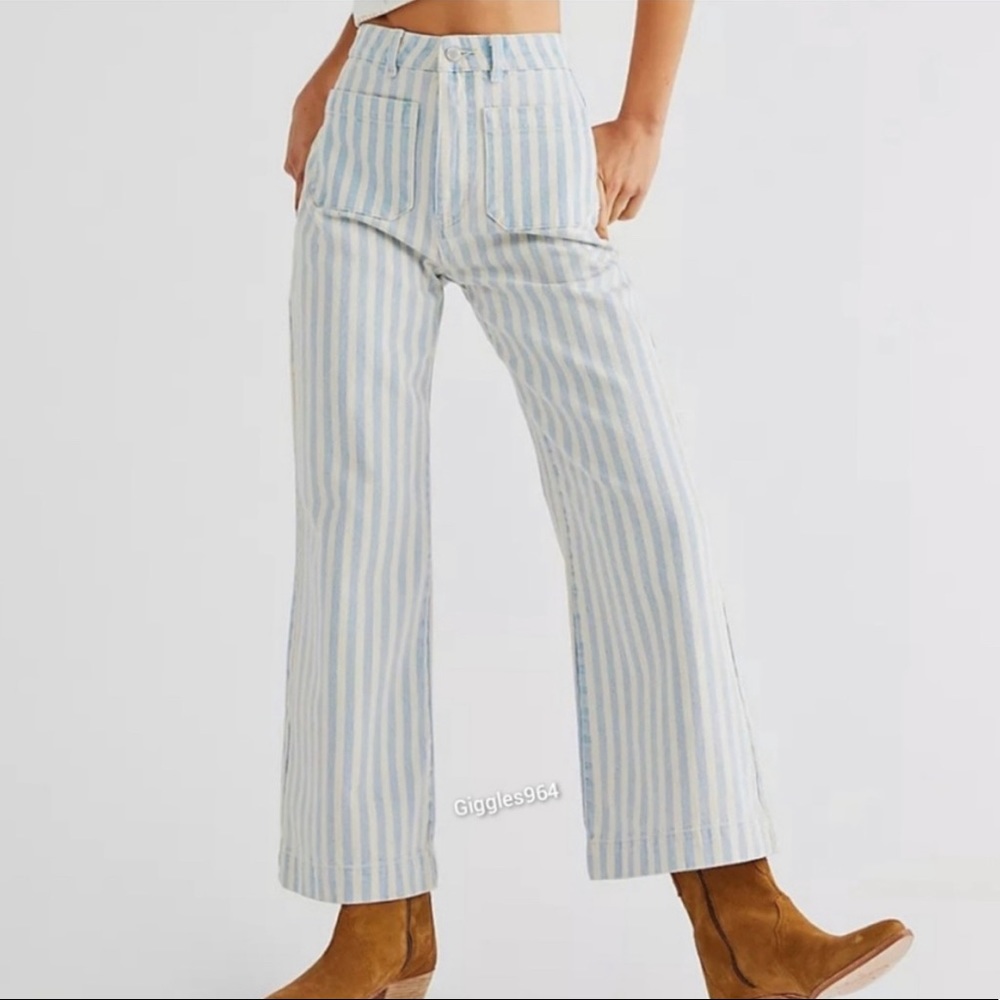 Free People Rollas Sailor Wide Leg Jeans